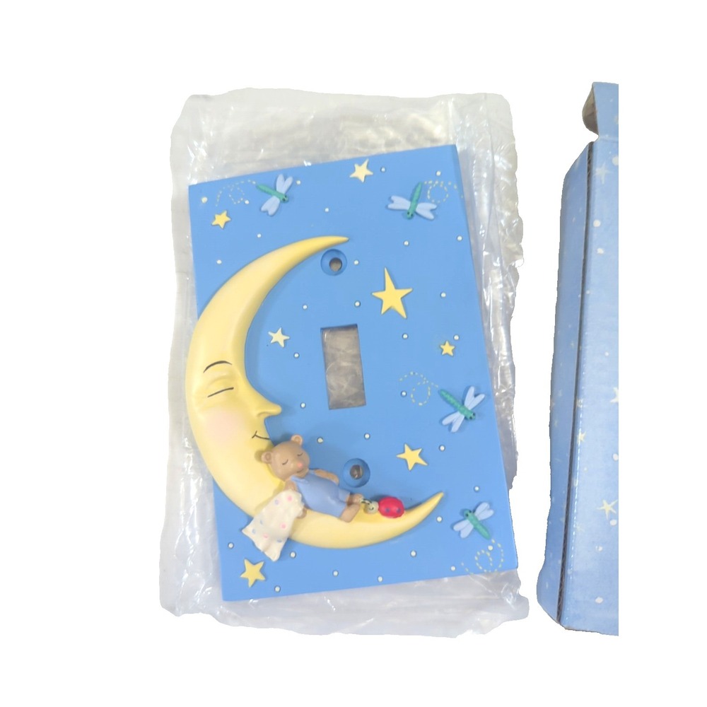 Marcel Schurman PJ & Friends Becky Kelly Light Switch Cover Moon Nursery